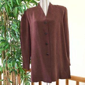 Dana Buchman Vintage Chestnut Button Down Size 10